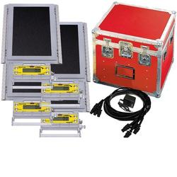 Intercomp LP600 170108-RF Wireless Low Profile Wheel Load Scale System (4 Scales) with Handheld Computer, 4-20K-80000 x 20 lb