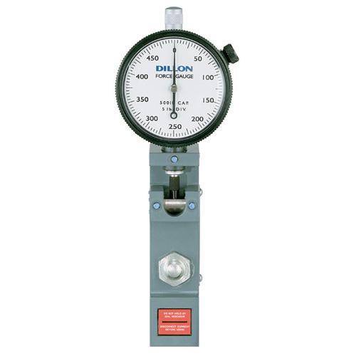 Dillon AWT05-100983 High-Range Flat Bottom Model U Force Gauge (1000 x 10 lb Capacity & Dial Divisions)