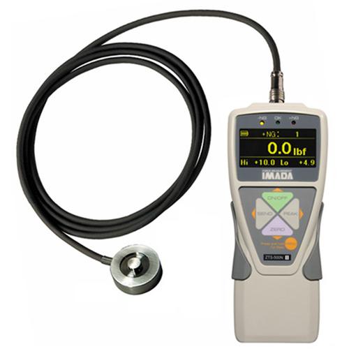 Imada ZTS-LM-2 - Digital Force Gauge with Luminescent EL Display and Button Sensor, 2.2 x 0.001 lb Imada ZTS-LM-2 - Digital Force Gauge with Luminescent EL Display and Button Sensor, 2.2 x 0.001 lb