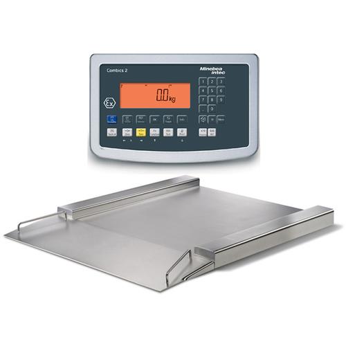Minebea IFXS4-3KNLK Stainless Steel FM Approved Flatbed Platforms With Indicator 49.2 x 39.4, 6600 X 0.2 lb