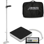 Detecto DR-400C Visiting Nurse Scale 400 lb x 0.5 lb with Portable Height Rod and Case for Both Detecto DR-400C Visiting