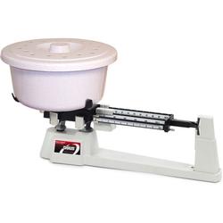 Specialty triple beam scale with scoop
