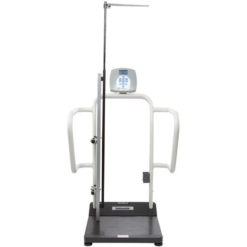 Health O Meter 1100KGHR-BT Digital Handrail Scale with built-in Pelstar wireless technologyl and hei Health O Meter 1100KGHR-BT Digital Handrail Scale with built-in Pelstar wireless technologyl and height rod KG Only 454 x 0.1 kg