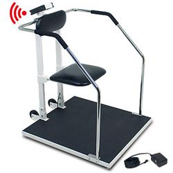 Detecto 6868-C-AC - Bariatric Flip Seat Scale with WiFi / Bluetooth and AC Adapter  1000 lb x 0.2 lb