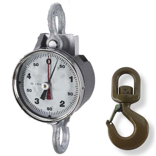 Chatillon TD5-10000-SH Dynamometer Crane Scale with Swivel Hook 10000 lb x 100 lb Chatillon TD5-10000-SH Dynamometer Crane Scale with Swivel Hook 10000 lb x 100 lb