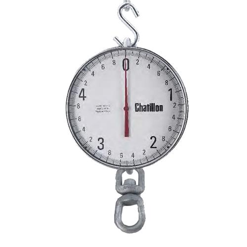 Chatillon WT12-01000-SS Crane Scale, with Swivel Shackles 1000 lb x 5 lb Chatillon WT12-01000-SS Crane Scale, with Swivel Shackles 1000 lb x 5 lb
