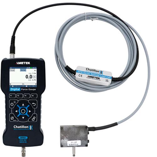 Chatillon DFS3-250G-AFM-250G Digital Force Gauge 0.5 x 0.00001 lbf - Remote Loadcell - 0.5 x 0.000 Chatillon DFS3-250G-AFM-250G Digital Force Gauge 0.5 x 0.00001 lbf - Remote Loadcell - 0.5 x 0.00001 lbf