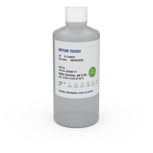 Mettler Toledo 63056117 pH Buffer 2.00 500ml Mettler Toledo 63056117 pH Buffer 2.00 500ml