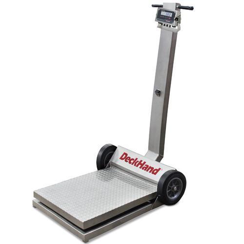 Rice Lake 41298-380 Stainless Steel Deckhand Legal For Trade Portable Bench Scale with 380 Synergy Indicator 2000 x 1 lb