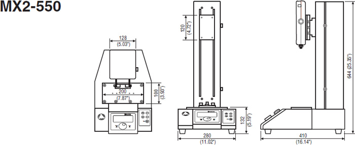 Dimensions 550