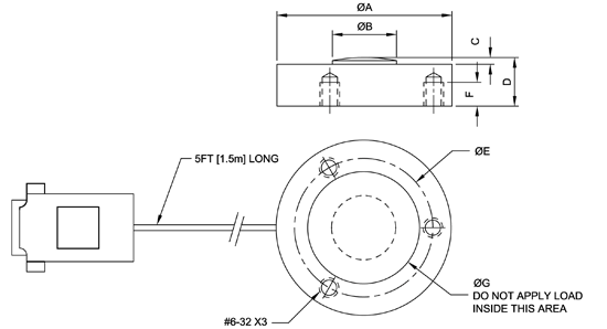 Mark-10 SBC Compression Force Sensors