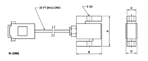 Mark-10 SS Tension and Compression Force Sensor